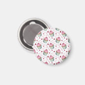 Waterverf cupcakes magneet (Voorkant / Achterkant)