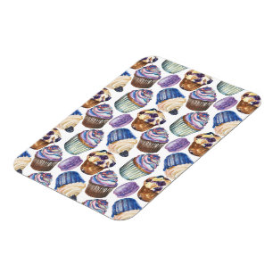 Waterverf cupcakes magneet