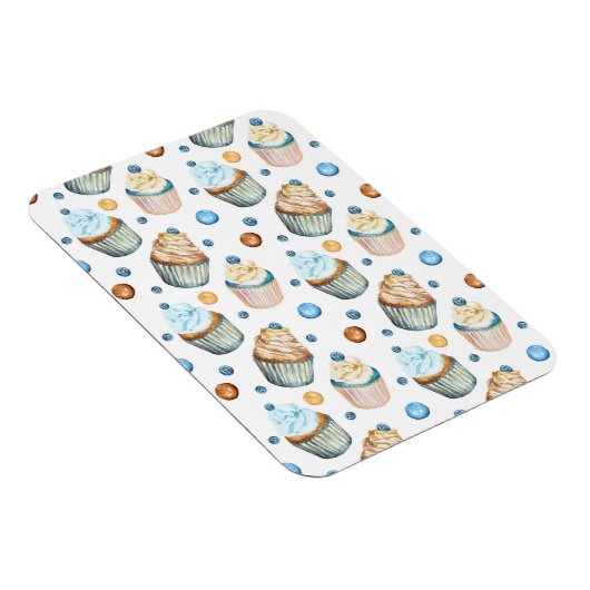 Waterverf cupcakes magneet (Rechterzijde)