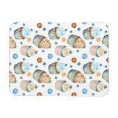 Waterverf cupcakes magneet (Horizontaal)