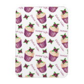 Waterverf cupcakes magneet (Verticaal)