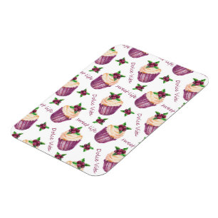 Waterverf cupcakes magneet