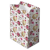 Waterverf cupcakes medium cadeauzakje (Achterkant Gekanteld)