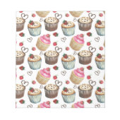 Waterverf cupcakes notitieblok (Voorkant)