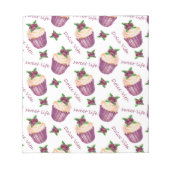 Waterverf cupcakes notitieblok (Voorkant)