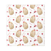 Waterverf cupcakes notitieblok (Voorkant)
