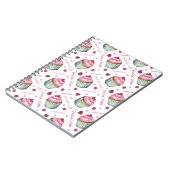 Waterverf cupcakes notitieboek (Linkerzijde)