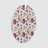Waterverf cupcakes ornament (voorkant)
