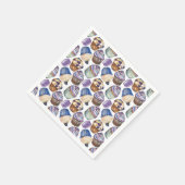 Waterverf cupcakes servetten (Hoek)