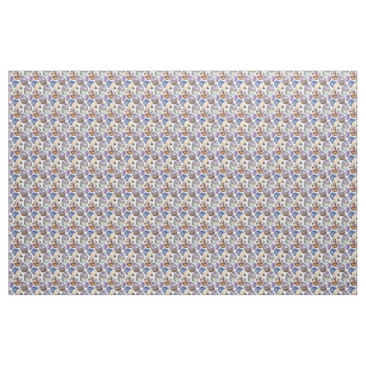 Waterverf cupcakes stof (Yard (91,4 cm))