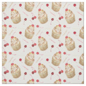 Waterverf cupcakes stof (Swatch)