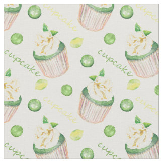 Waterverf cupcakes stof