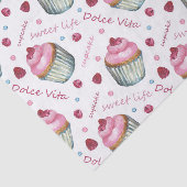 Waterverf cupcakes tissuepapier (Detail)