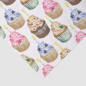 Waterverf cupcakes tissuepapier (Detail)