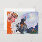 Waterverf cupid ringkat Moeder Goddess droom A Bedankkaart (Voorkant / Achterkant)