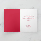 Waterverf Cupido Happy Valentijnsdag Kaart (Binnen)