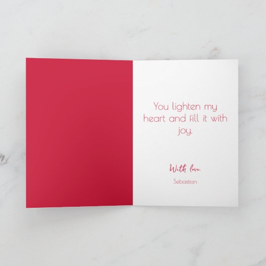 Waterverf Cupido Happy Valentijnsdag Kaart (Binnen)