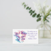 Waterverf Custom Church Visitekaartje (Staand voorkant)