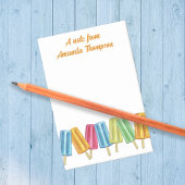 Waterverf Custom Kleurrijke Schattigee Popsicles Post-it® Notes