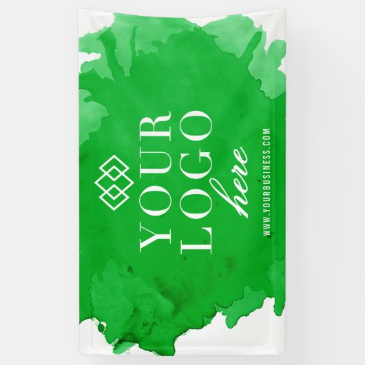 Waterverf Custom Logo Craft en Trade Show Spandoek (Verticaal)