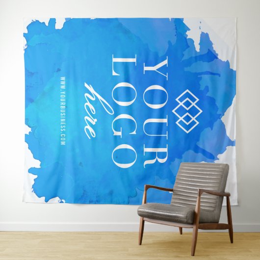 Waterverf Custom Logo Trade Show Event Achtergrond Wandkleed (In Situ (horizontaal))