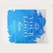 Waterverf Custom Logo Trade Show Event Achtergrond Wandkleed (Voorkant (horizontaal))