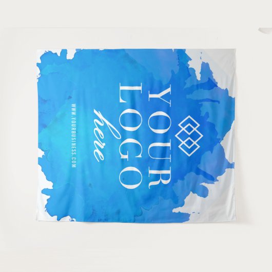 Waterverf Custom Logo Trade Show Event Achtergrond Wandkleed (Voorkant (horizontaal))