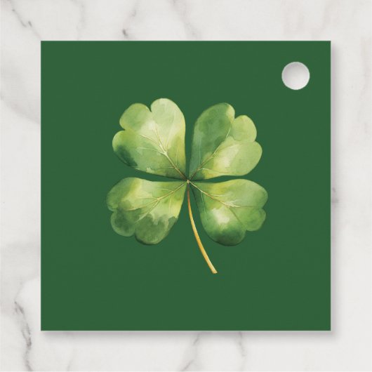 Waterverf Custom St. Patrick's Day Pub Bedankjes Labels (Achterkant)