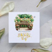 Waterverf Custom St. Patrick's Day Pub Bedankjes Labels