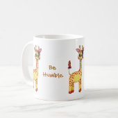 Waterverf Cute Baby Giraffe Koffiemok (Voorkant links)
