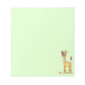 Waterverf Cute Baby Giraffe Notitieblok (Voorkant)