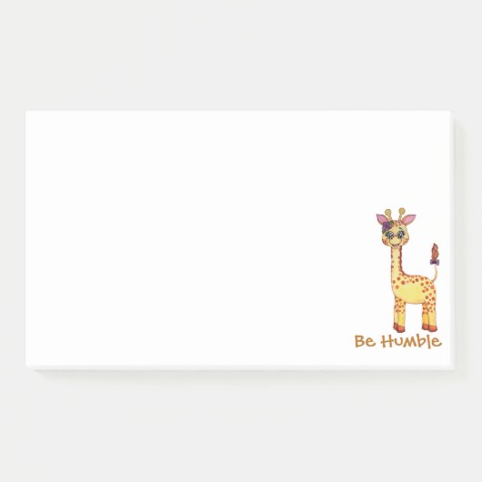 Waterverf Cute Baby Giraffe Post-it® Notes (Voorkant)