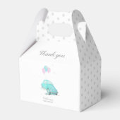 Waterverf Cute Car Baby shower Boy Favor Box 🎈 Bedankdoosjes (Voorkant Zijde)