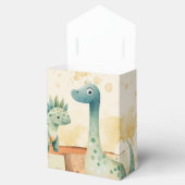 Waterverf Cute Dinosaur Greenery Boy Baby shower Bedankdoosjes (Geopend)