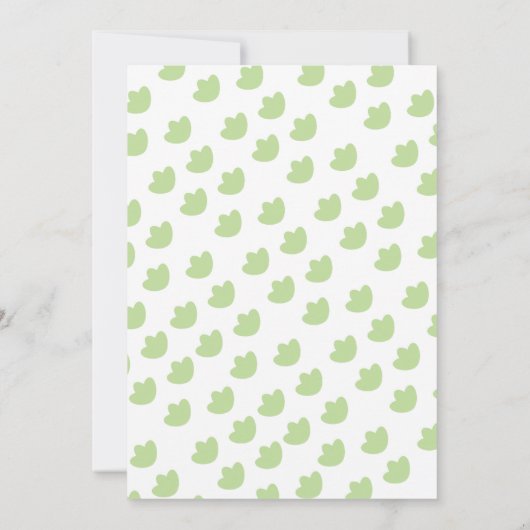 Waterverf Cute Dinosaur Greenery Boy Baby shower Kaart (Achterkant)