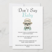 Waterverf Cute Dog Zeg geen Baby (Voorkant)