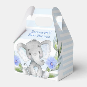 Waterverf Cute Elephant Boy Baby shower Bedankdoosjes