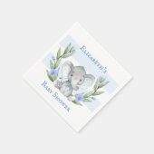 Waterverf Cute Elephant Boy Baby shower Servet (Hoek)