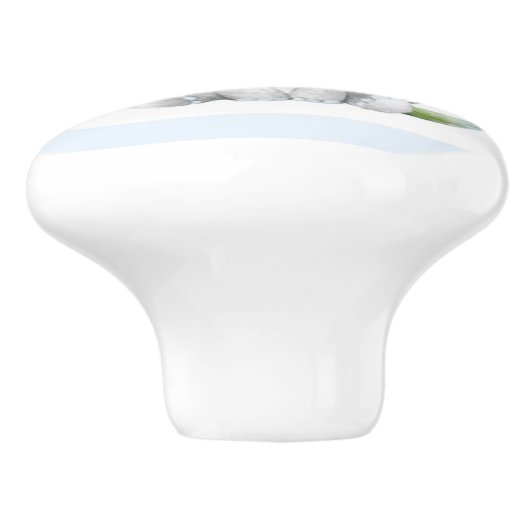 Waterverf Cute Elephant Boy Keramische Knop (Zijkant)