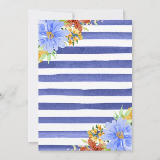 Waterverf Cute Floral Circus Carnival Birthday Kaart (Achterkant)