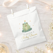Waterverf Cute Frog Baby shower Favor Bag Bedankzakje (Geknipt)