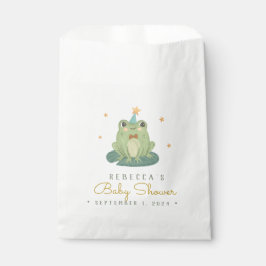 Waterverf Cute Frog Baby shower Favor Bag Bedankzakje
