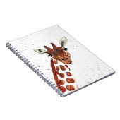 Waterverf Cute Giraffe animal Safari Oerwoud Art Notitieboek (Rechterzijde)