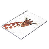 Waterverf Cute Giraffe animal Safari Oerwoud Art Notitieboek (Linkerzijde)