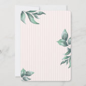 Waterverf Cute Koala Pink Striped Baby shower Kaart (Achterkant)