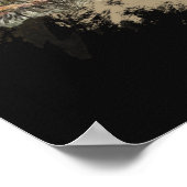 Waterverf Cute Little Chipmunk Animal Wildlife Poster (Hoek)