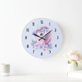 Waterverf Cute & Magical Baby Unicorn Grote Klok (Huis)