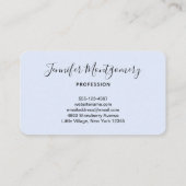 Waterverf Cute & Magical Baby Unicorn Visitekaartje (Achterkant)