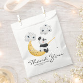 Waterverf Cute Panda Twinkle Baby shower Bedankzakje (Geknipt)