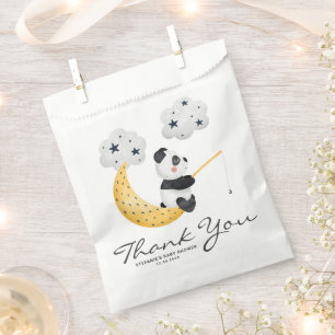 Waterverf Cute Panda Twinkle Baby shower Bedankzakje
